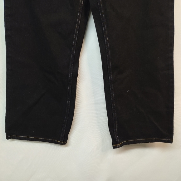 Roca Wear Black Wide Leg Denim Jeans Size 10 NWT - Picture 7 of 11